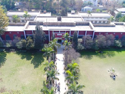Arial view Dawood Science Block GGCB